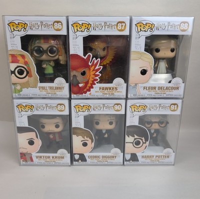 Funko Pop! Harry Potter Sybill Fawkes Cedric Viktor Fleur 86 - 91 New Sealed