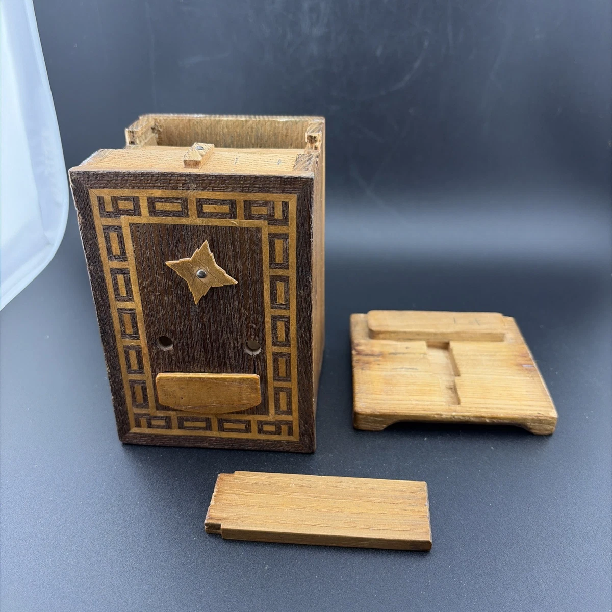 Wooden Puzzle Box Indiana Collectible Japanese Boxes (1900-Now
