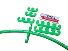 Spark Plug Loom Clip-on Wire Separator 7-8mm Ignition Cable Divider Lime Green
