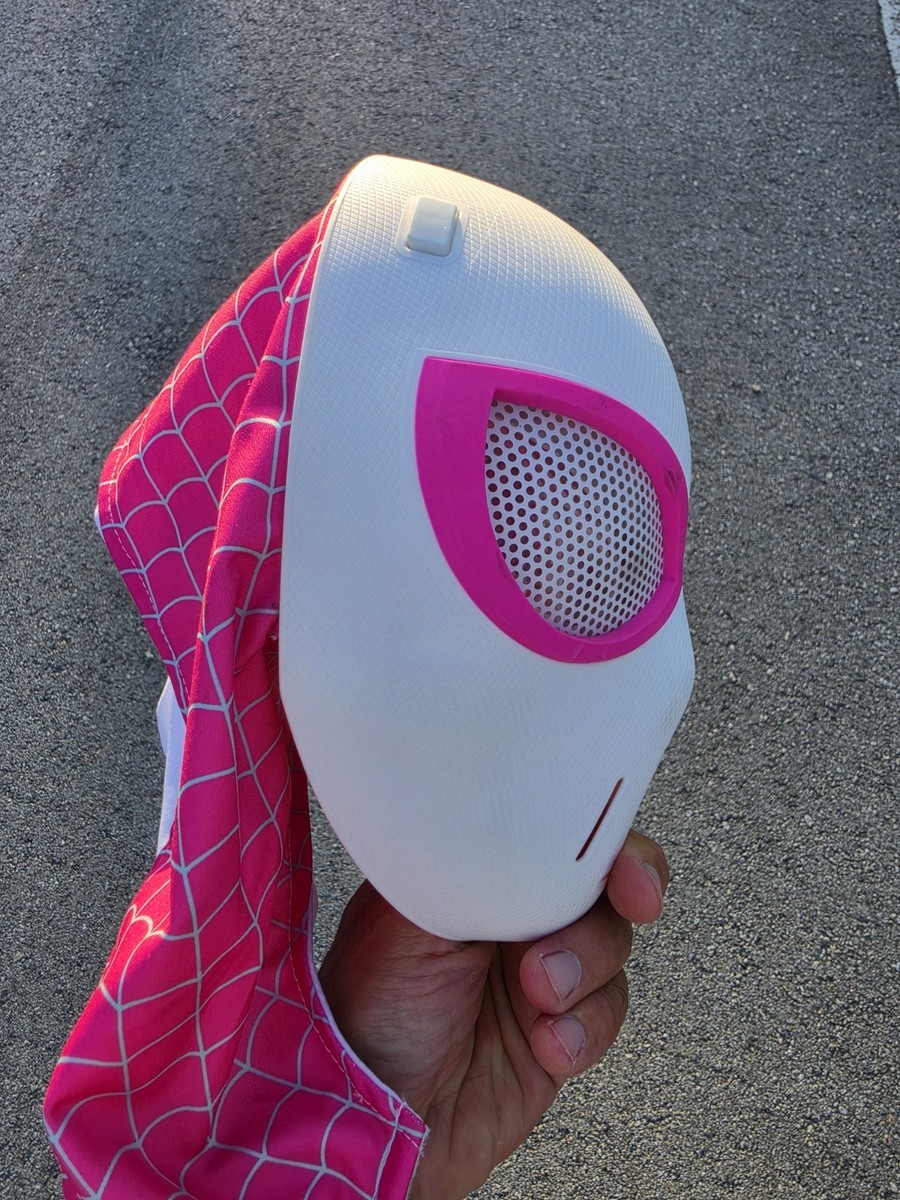 Marvel Spiderman Ghost Spider Gwen Mask Lights & Sounds View 5