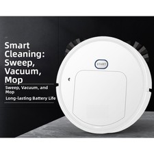 Compact 25cm Floor Cleaning Robot with Built-in Spray System and Edge Brushes