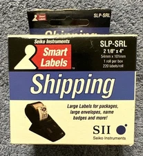 Seiko 220 Label Thermal Printer White Shipping Labels Smart Labels NOS