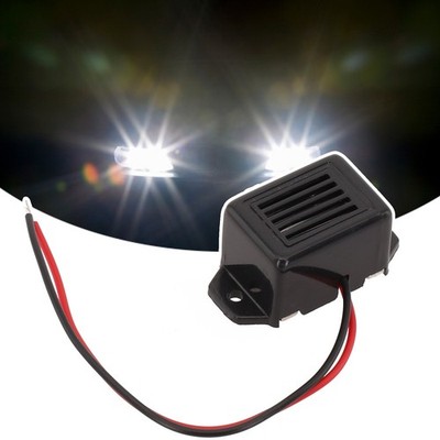 Schwarzes Auto Light Off Warner Control Buzzer Beeper 12V Adapterkabel