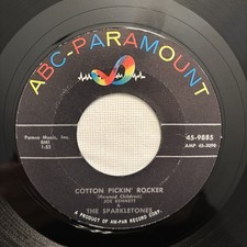 Joe Bennett & the Sparkletones -Cotton Pickin’ Rocker - USA ABC Paramount 45 VG+