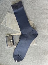 Men's 2 Pairs of Unbranded High Quality Mid-Calf Sheer Socks, Navy, 27-29cm