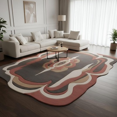 Handmade Rug | Irregular Rug | Wool Rugs | Living Room Rug | Tufted A474