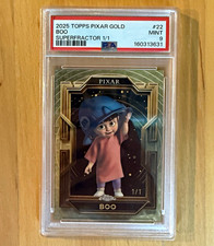 Marketplace image: Topps 2025 Pixar Gold Boo #22 Superfractor 1/1 PSA 9 Monsters, Inc. Boo