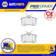 Brake Pads Set fits CITROEN C4 Mk2 VTi 1.4 Rear 09 to 15 Proformer Quality