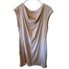Cato Pink Midi Dress Loose Neck 16 Womens Plus Size Sleeveless Velvet Feel