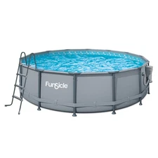 Funsicle 14'x42" Oasis Outdoor Round Frame Above Ground Swimming Pool (Open Box)