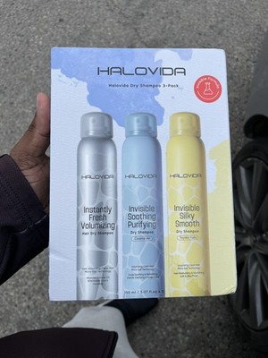 HALOVIDA Dry Shampoospecial  3pack for Women, Dry Scalp Shampoo Spray dk hair