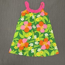 Vintage Hawaiian Dress Barkcloth Floral Muumuu 60s Tropical Hawaii