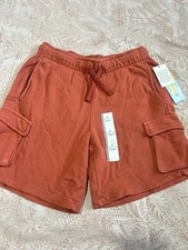 Boys' French Terry Pull-On Shorts Cat Jack Red/Orange Size L