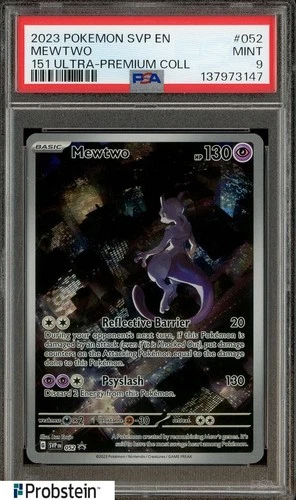 2023 Pokemon SVP EN 151 Ultra Premium Collection UPC #052 Mewtwo PSA 9 MINT