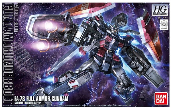 Bandai Gunpla High Grade Hguc 1/144 FA-78 Gundam Full Armor Thunderbolt Anime-image