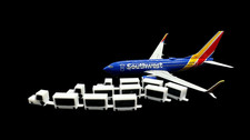 1/400 Scale Premium Airport Black Baggage Carts for Gemini Jets/NG Models