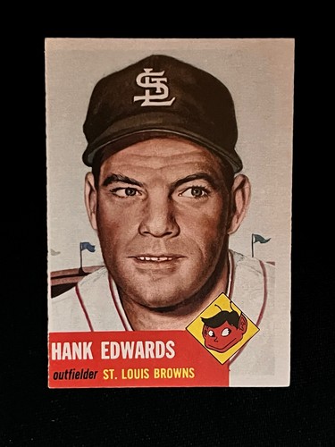 1953 Topps Hank Edwards #90 card