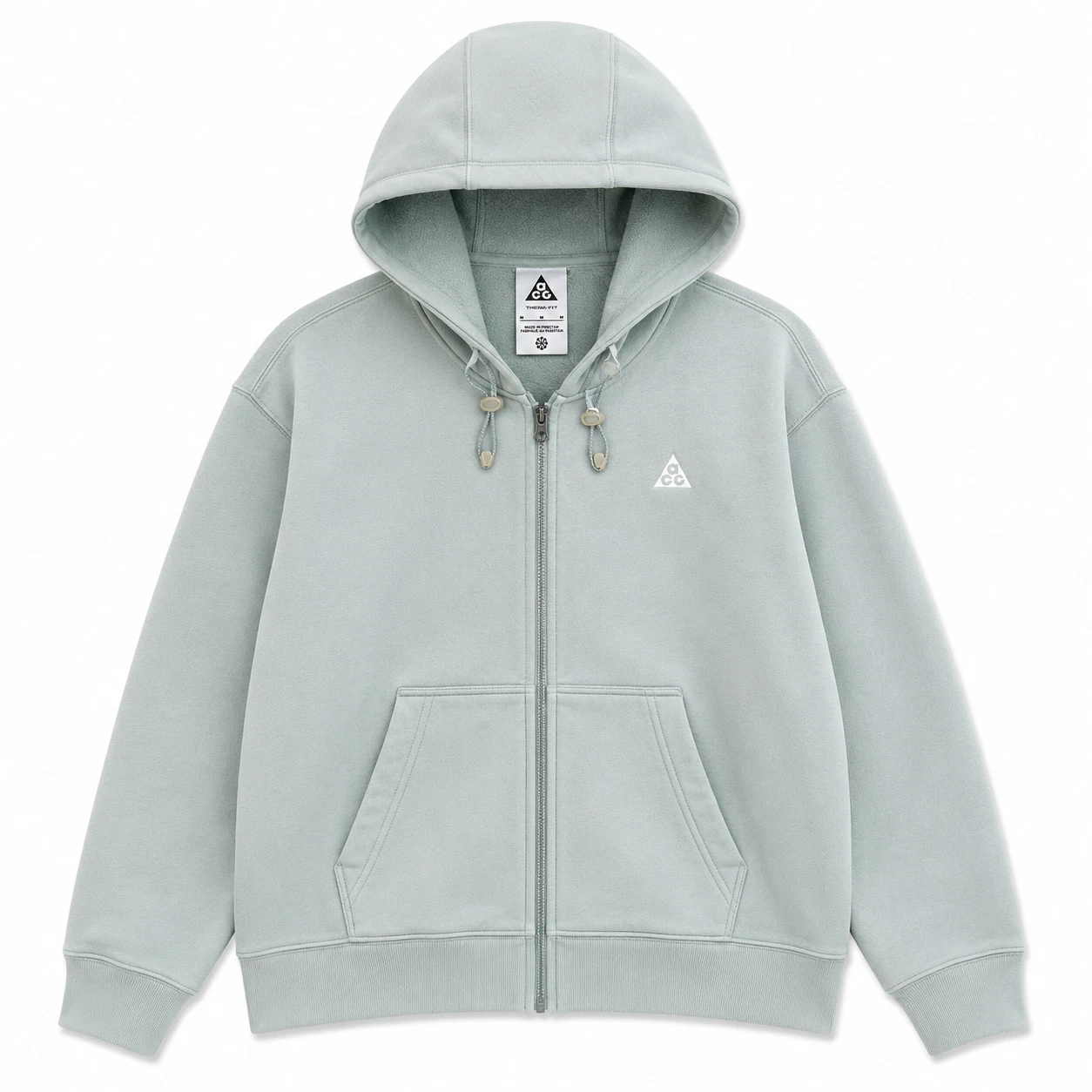 Nike ACG Hoodie Medium Therma-FIT Ocean Full Zip Fleece Jacket Hiking DH3089-366