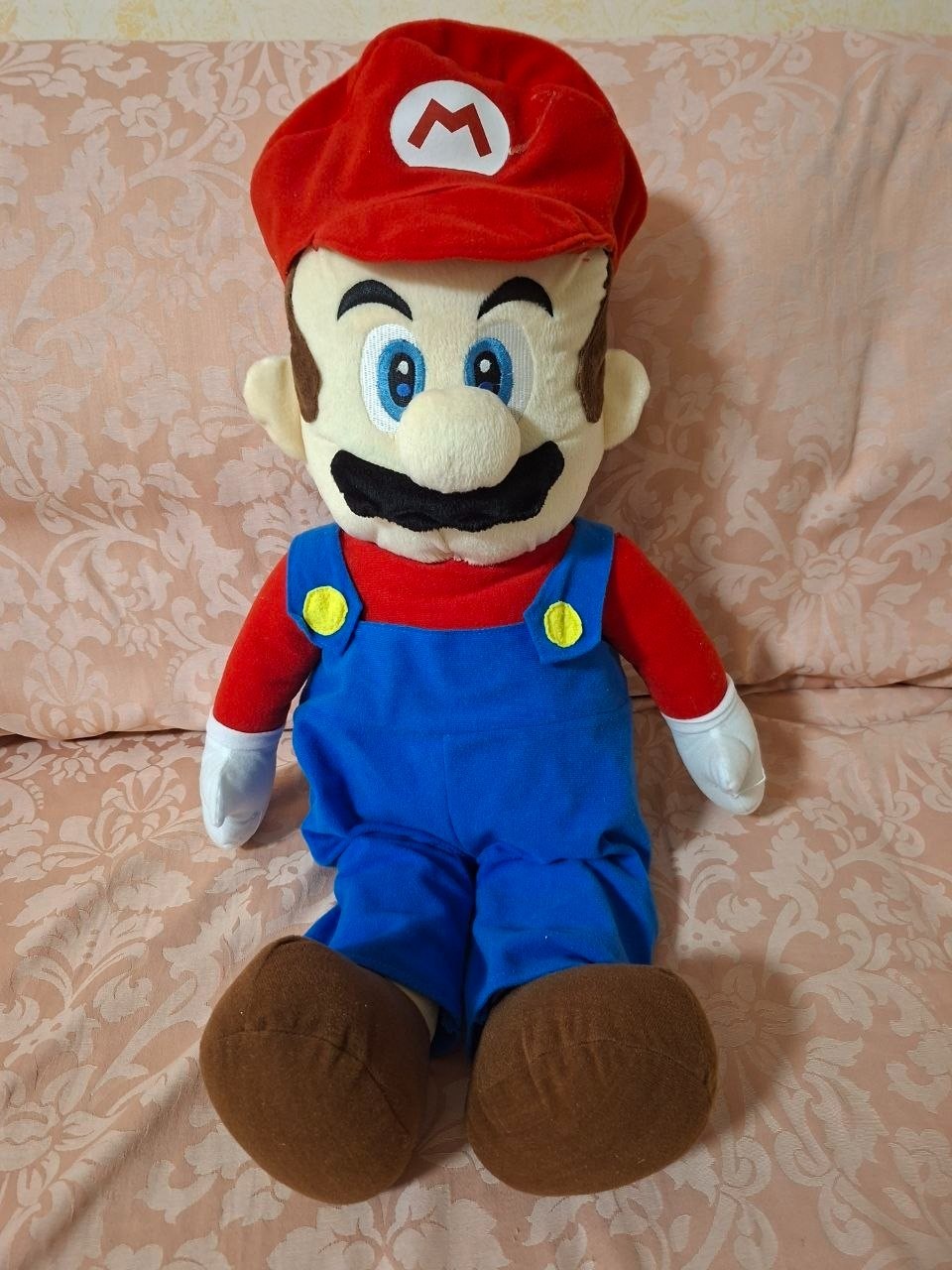 RARE Mario Large Plush 26'' Official Nintendo 2007 Gosh Mario Party 5