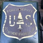 Vintage US Forest Service Sign Department of Agriculture Wood EXCELLENT COND