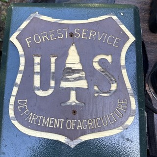 Vintage US Forest Service Sign Department of Agriculture Wood EXCELLENT COND