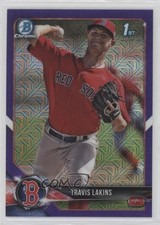 2018 Bowman Chrome Prospects Mega Box Purple Mojo Refractor Travis Lakins sh7