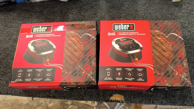 Lot of 2 Weber iGrill 2 Bluetooth BBQ Thermometer - OBN , Q1
