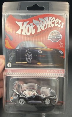 Hot Wheels Porsche 959 RLC Red Line Club Car Exclusive Collectible 2023 Black