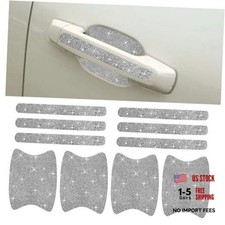 ZIMISI 10PCS Bling Car Door Handle Protector, Crystal Rhinestone Anti White