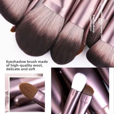 12 Stück Traube Make-up Pinsel Set weiche Borsten geeignet für Flüssigkeit un