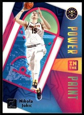 Nikola Jokic 2020-21 Donruss #2 Power in the Paint Nuggets Basketball Card