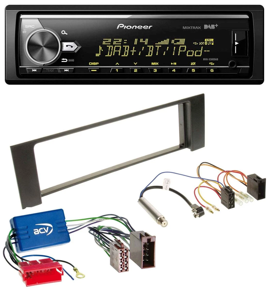 PIONEER DAB CD MP3 USB Bluetooth Autoradio Für Hyundai I10 (ab 2013