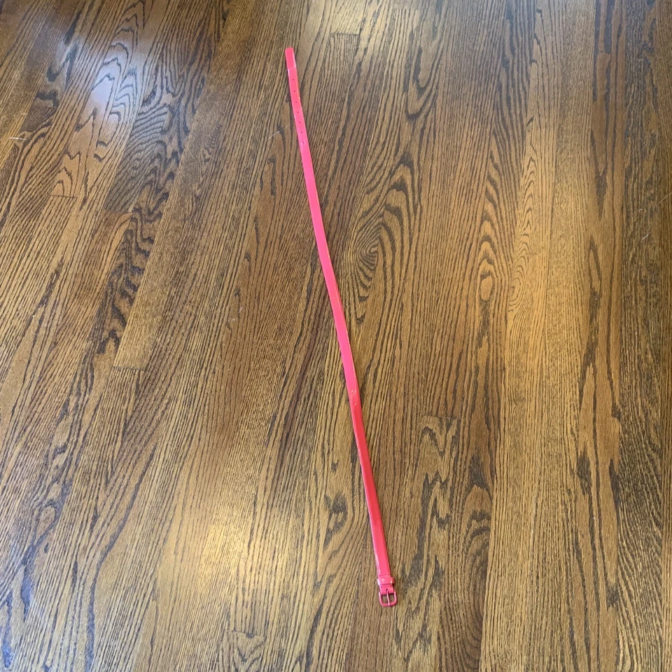 Cinturón Mujer J.Crew Rosa Brillante/Coral Patton Cuero Talla M 42” Largo LEER Foto 2 de 4