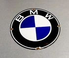 VINTAGE 19” BMW DEALERSHIP PORCELAIN SIGN CAR GAS OIL TRUCK AUTOMOBILE