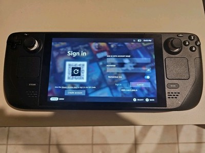 GREAT PRICE! Valve Steam Deck 512GB Etched LCD Black + Charger + Case