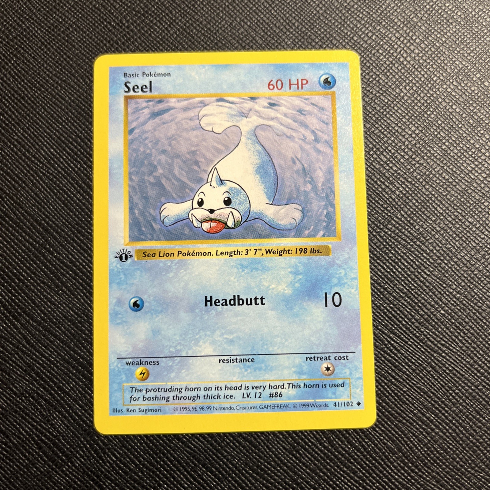 Seel 041/102 Base Set (Shadowless) First Edition Mp+