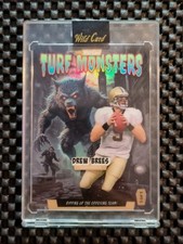 2025 Wild Card Haunted Hits Drew Brees 1/1 Turf Monsters Werewolf SP Saints HOF 