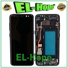 DISPLAY LCD TFT + FRAME PER SAMSUNG GALAXY S8 SM-G950 F TOUCH SCREEN VETRO NERO