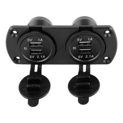 Zubehör Ladegerät Armaturen Auto Boot Dual USB Ersatz Unterputzmontage