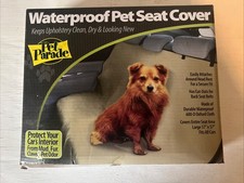 Waterproof Pet Seat Cover Back Seat Car Cover NEW Beige