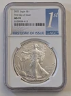 2022 EAGLE $1 FIRST DAY OF ISSUE NGC MS70 SILVER EAGLE SKU 6539694-413