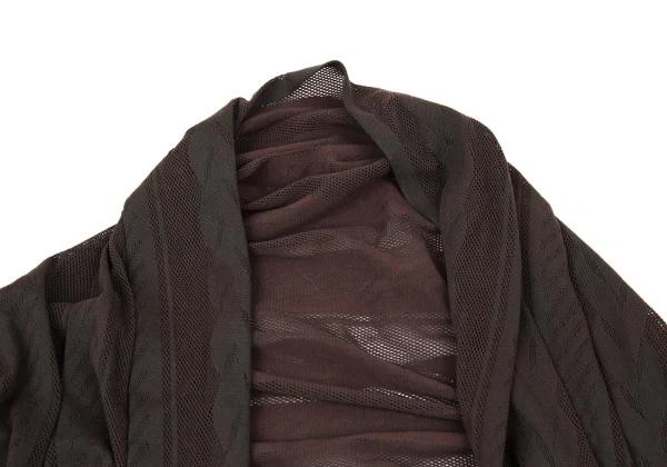 PLEATS PLEASE A-POC INSIDE Cable Mesh Design Buttonless Cardigan Size 3(K-156... - Image 4 of 4