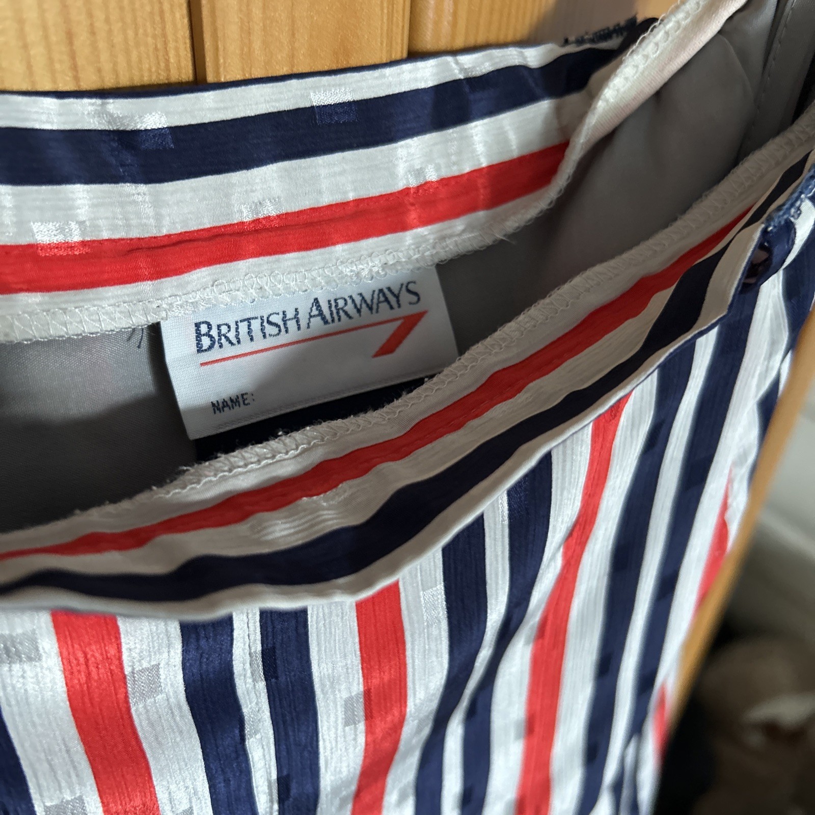 Rare Vintage Roland Klein British Airways Cabin Crew Summer Skirt 5