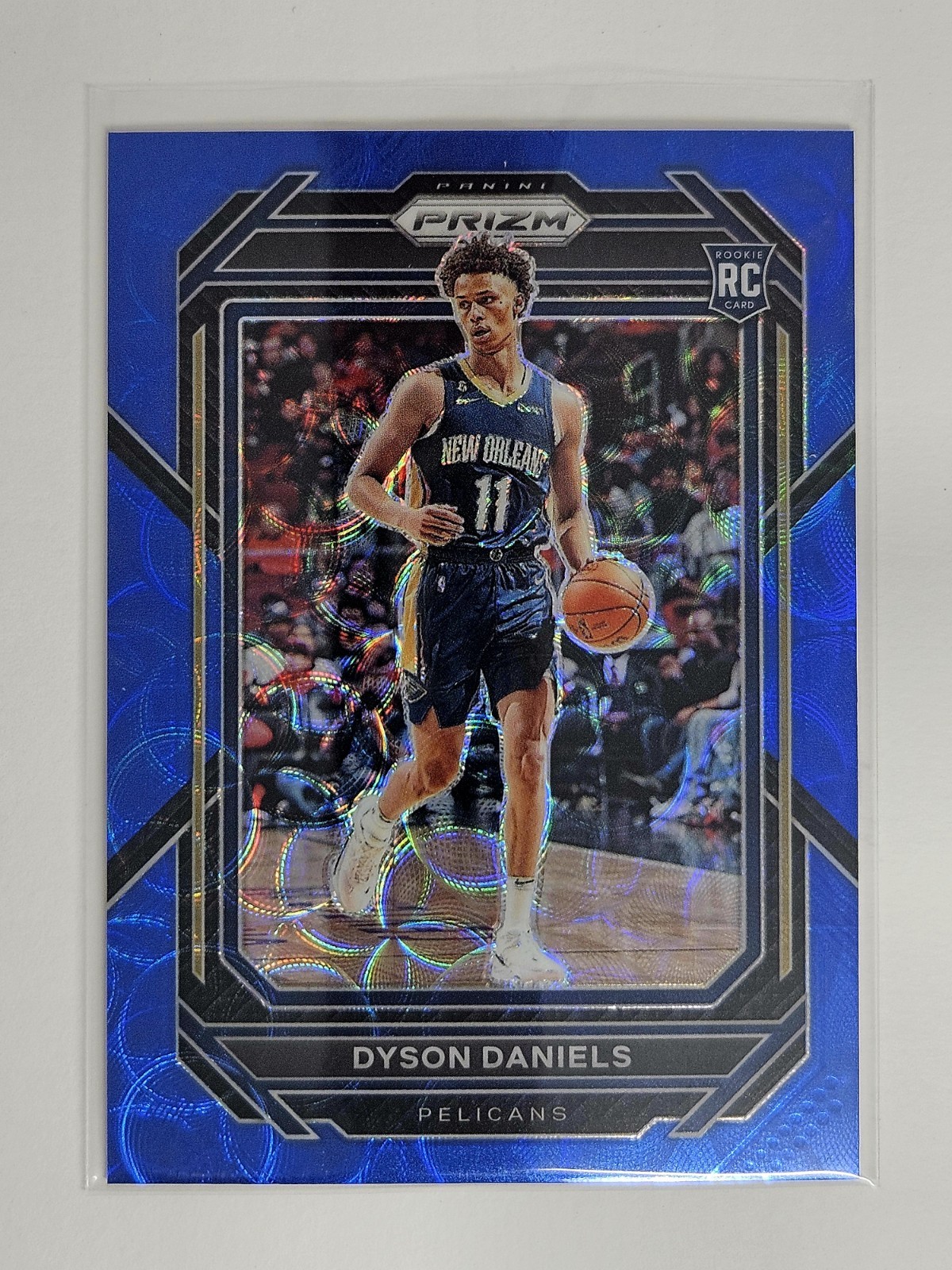 2022-23 Panini Prizm | Dyson Daniels - Blue Choice Rookie 1/49 - RC #233 Hawks