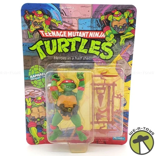 TMNT Raphael Action Figure Hard Head 10 Back Unpunched 1988 Playmates Toys #5003
