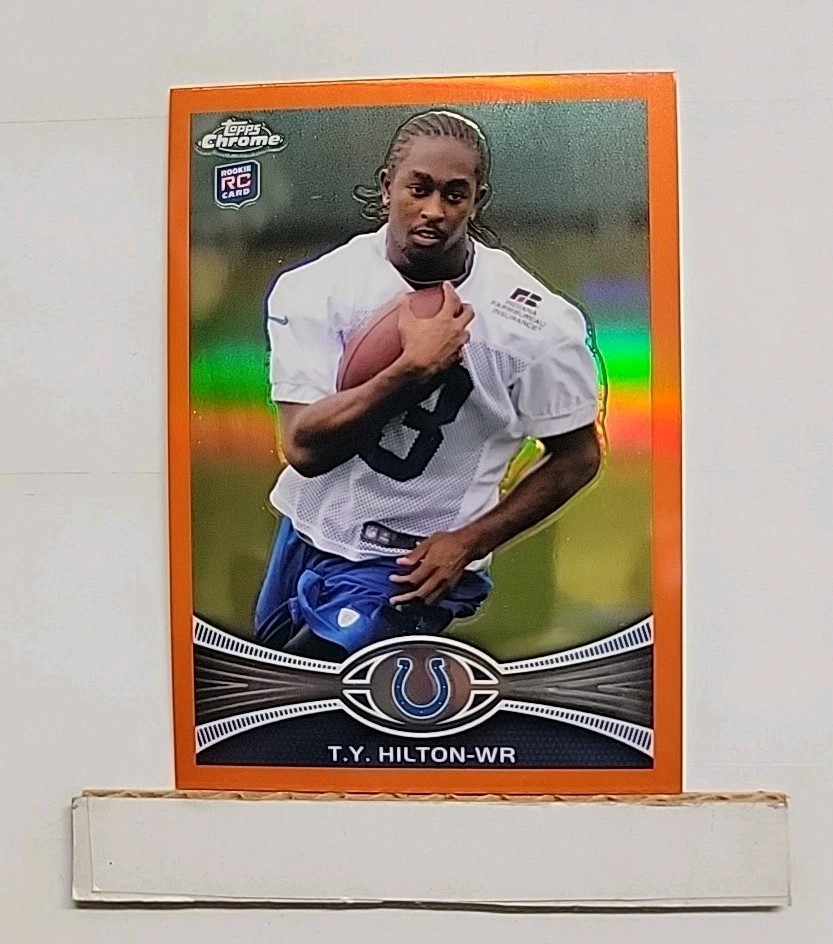 2012 Topps Chrome T.Y. Hilton RC #168 Orange Refractor Rookie Colts O1