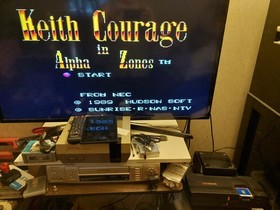 NEC TurboGrafx-16 Console w/ CD-ROM Unit & Interface, PSUs, 2 Games