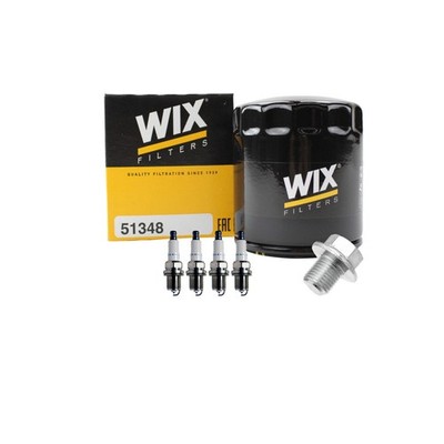 Wix Engine Oil Filter & Denso 4 Spark Plugs kit for Previa 2.4L L4 2TZ-FE Vin A