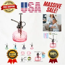 Luxurious 180ml Vintage Glass Plant Mister Spray Bottle - Perfect Indoor Decor