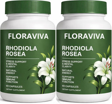 Floraviva Rhodiola Rosea Capsules  500Mg Rhodiola Rosea Extract Supplement for